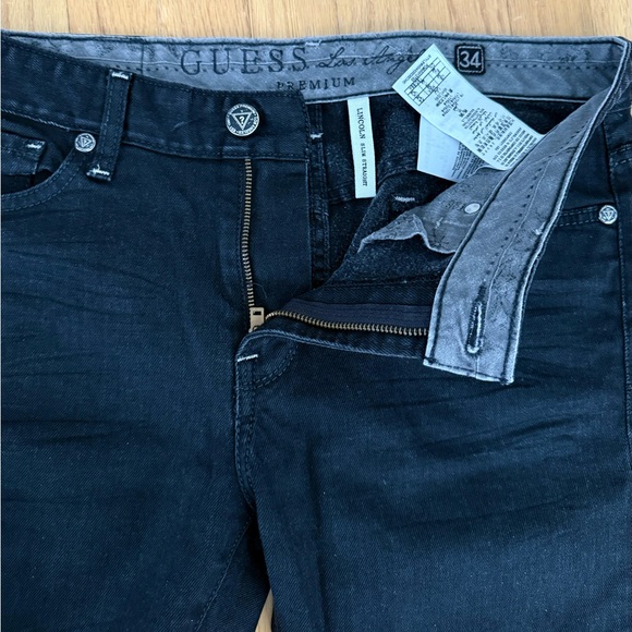 Guess premium jeans men 34 black - Picture 2 of 6